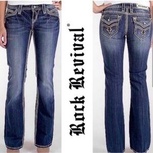 Rock Revival Jeans Posey Bootcut Size 27